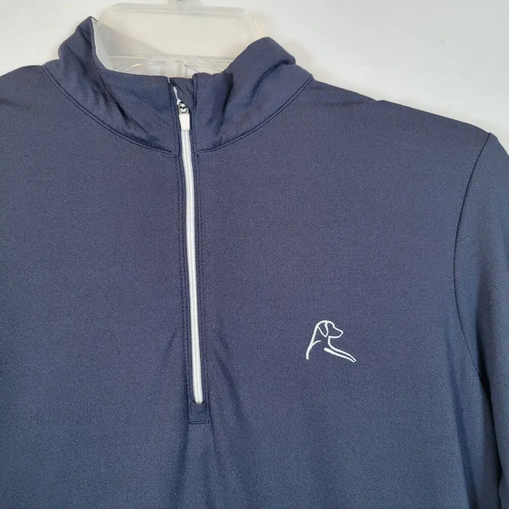 Rhoback Womens 1/4 Zip Pullover Activewear Shirt Top Size Medium Blue Golf - Picture 4 of 10